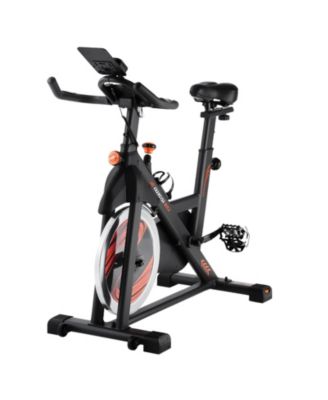 Indoor Cycling Exercise Bike, Magnetic Resistance, Belt Drive, LCD Monitor, 35 lbs Flywheel