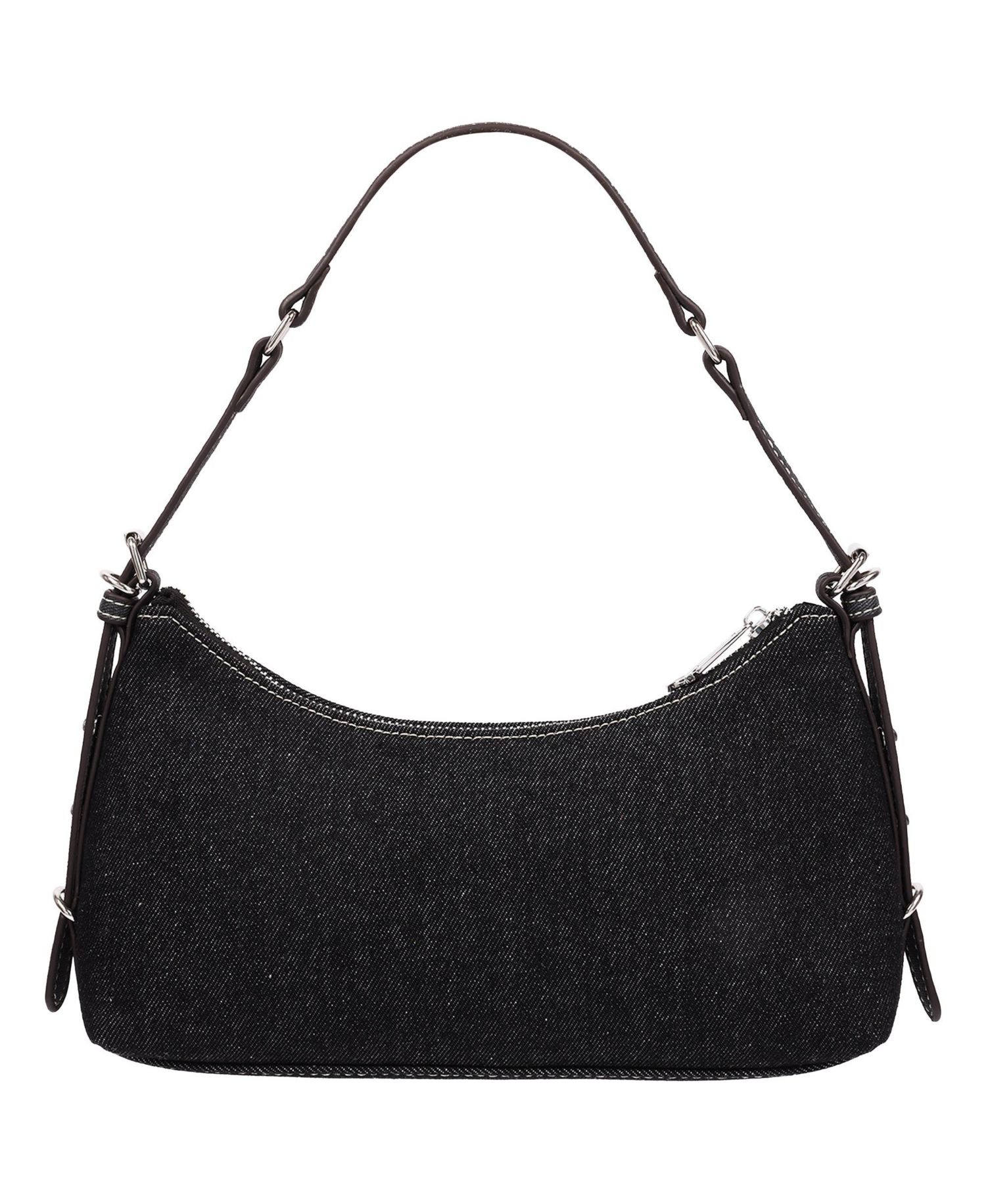 Women's Triple Straps Denim Shoulder Bag