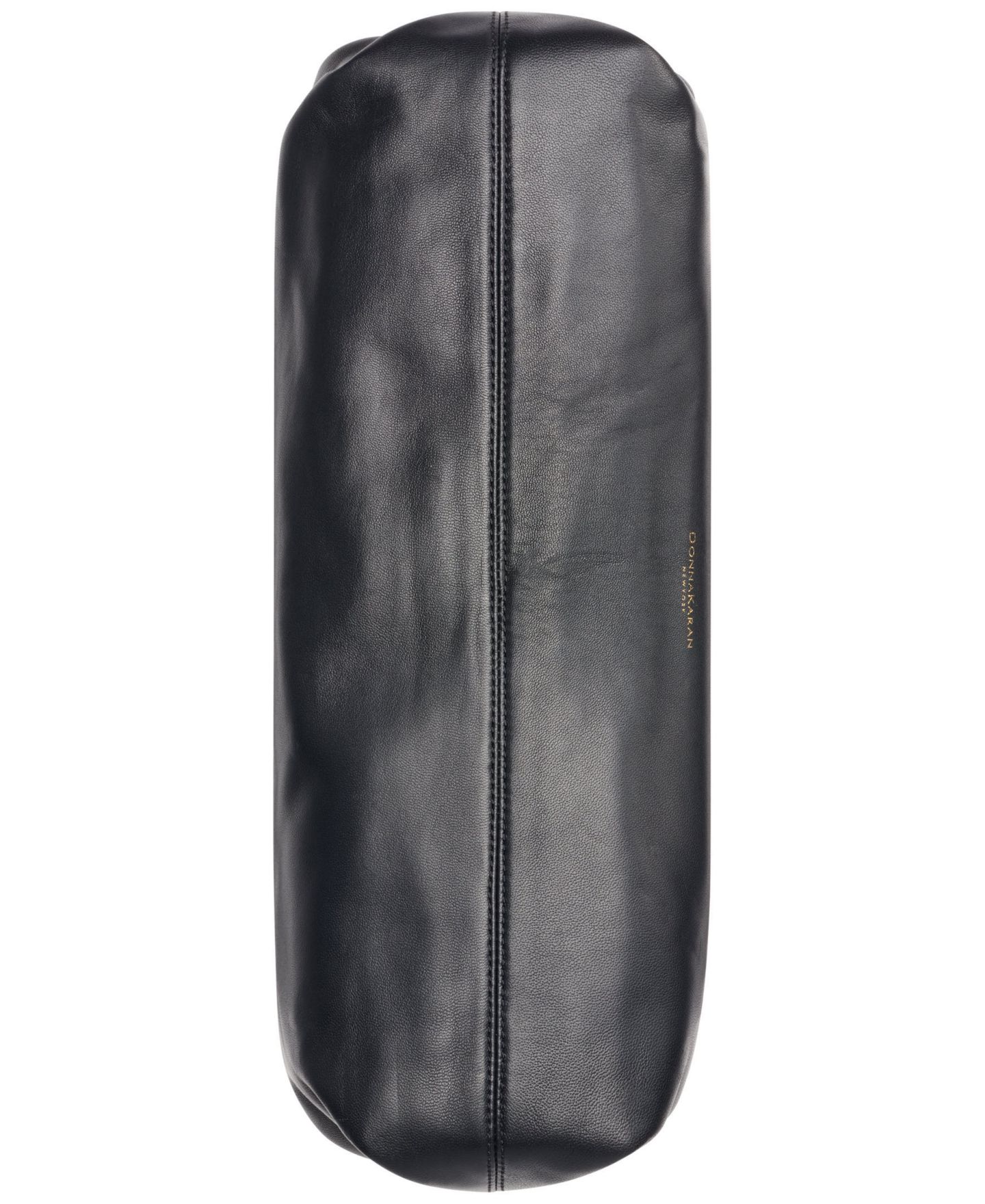 Женский клатч Donna Karan New York Poplin Extra-Large Leather Clutch Handbag, цвет: Чёрный / Золотой — фото 7