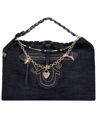 Women's Vintage Chain Denim Hobo Bag
