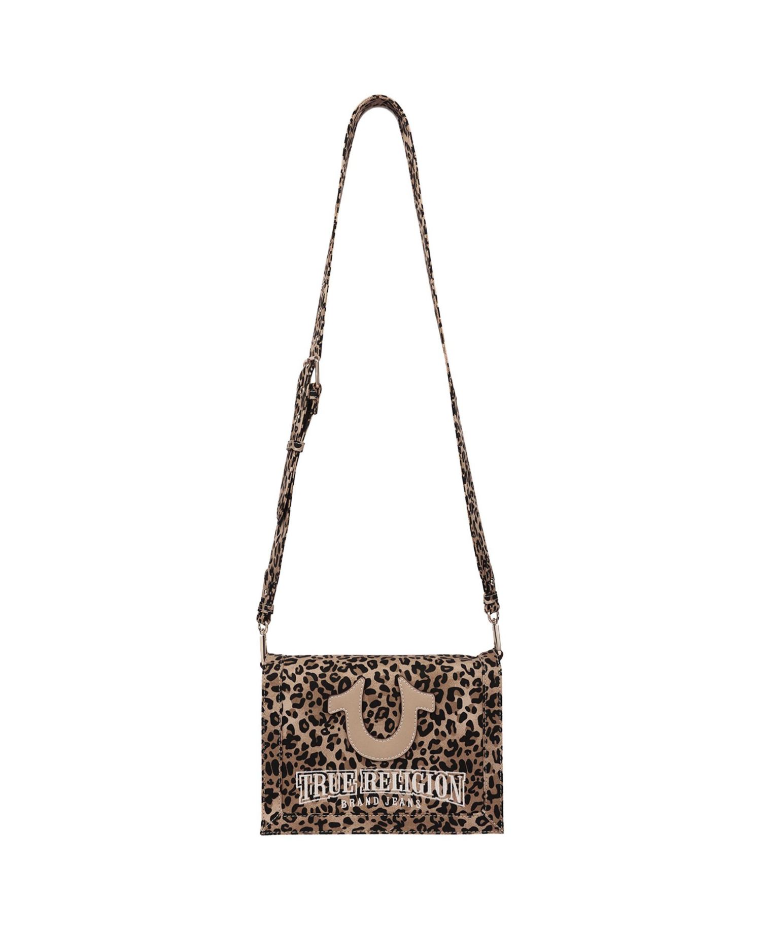 Women's Bling Logo Leopard Messenger Bag