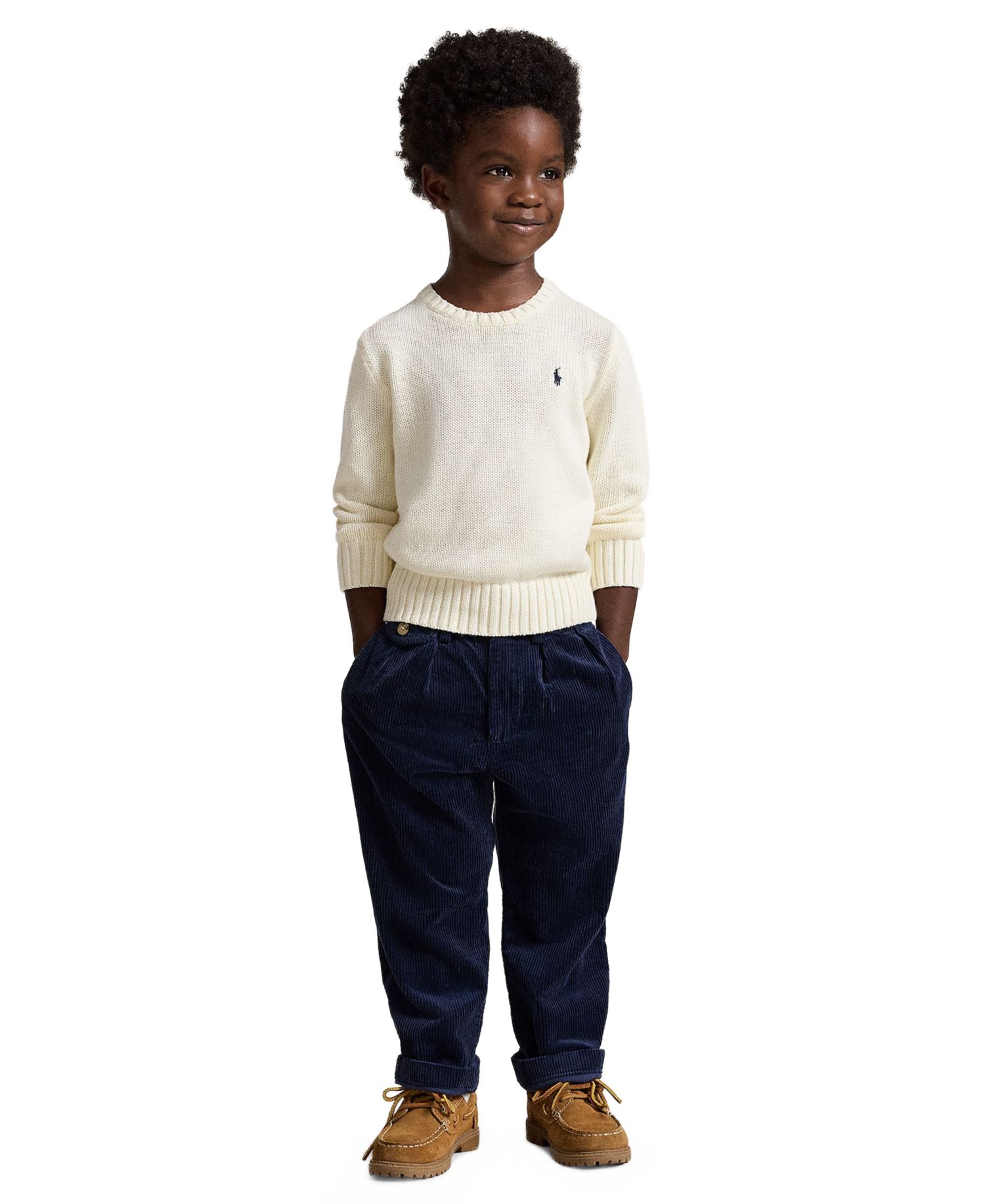 Boys' 2T-7 Crewneck Sweater