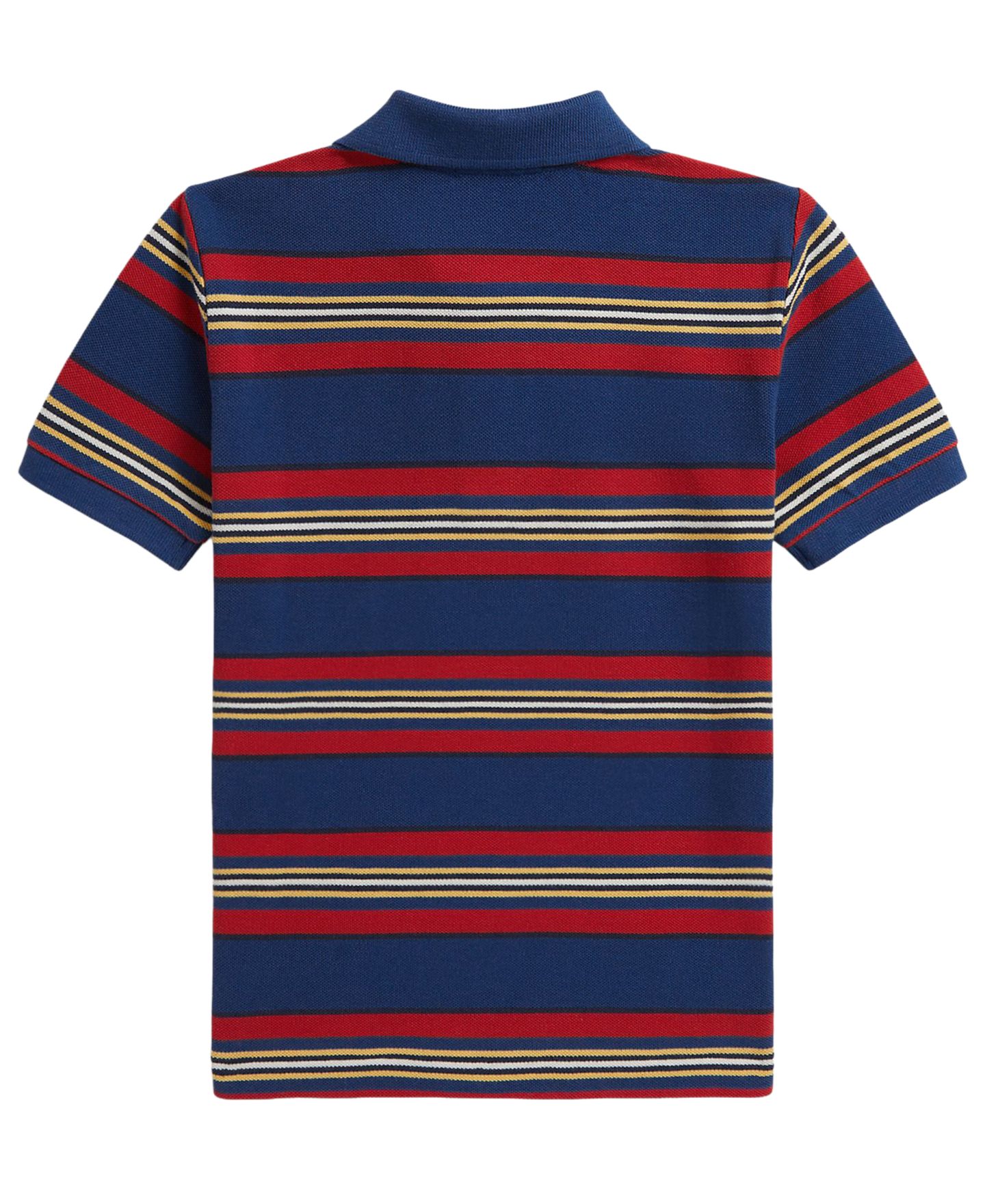 Поло Polo Ralph Lauren Striped Mesh Polo Shirt для мальчиков, цвет: Пыльный разноцветный — фото 2