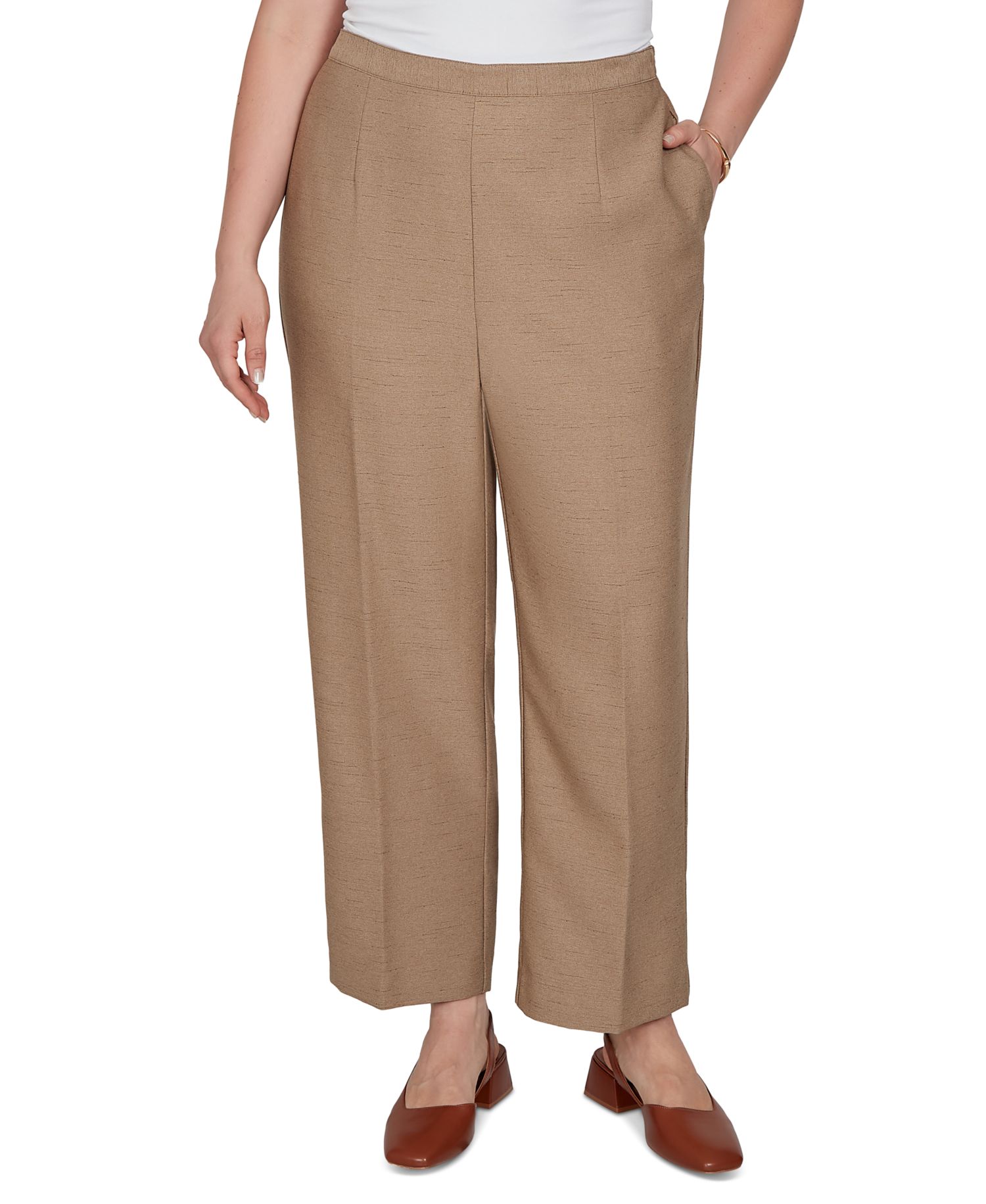Plus Size Union Square Elastic Waist Pull-On Pants