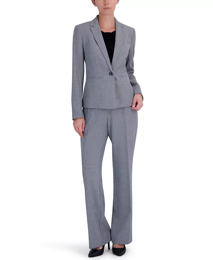 Women's Stretch Crepe One Button Blazer - thumbnail 6