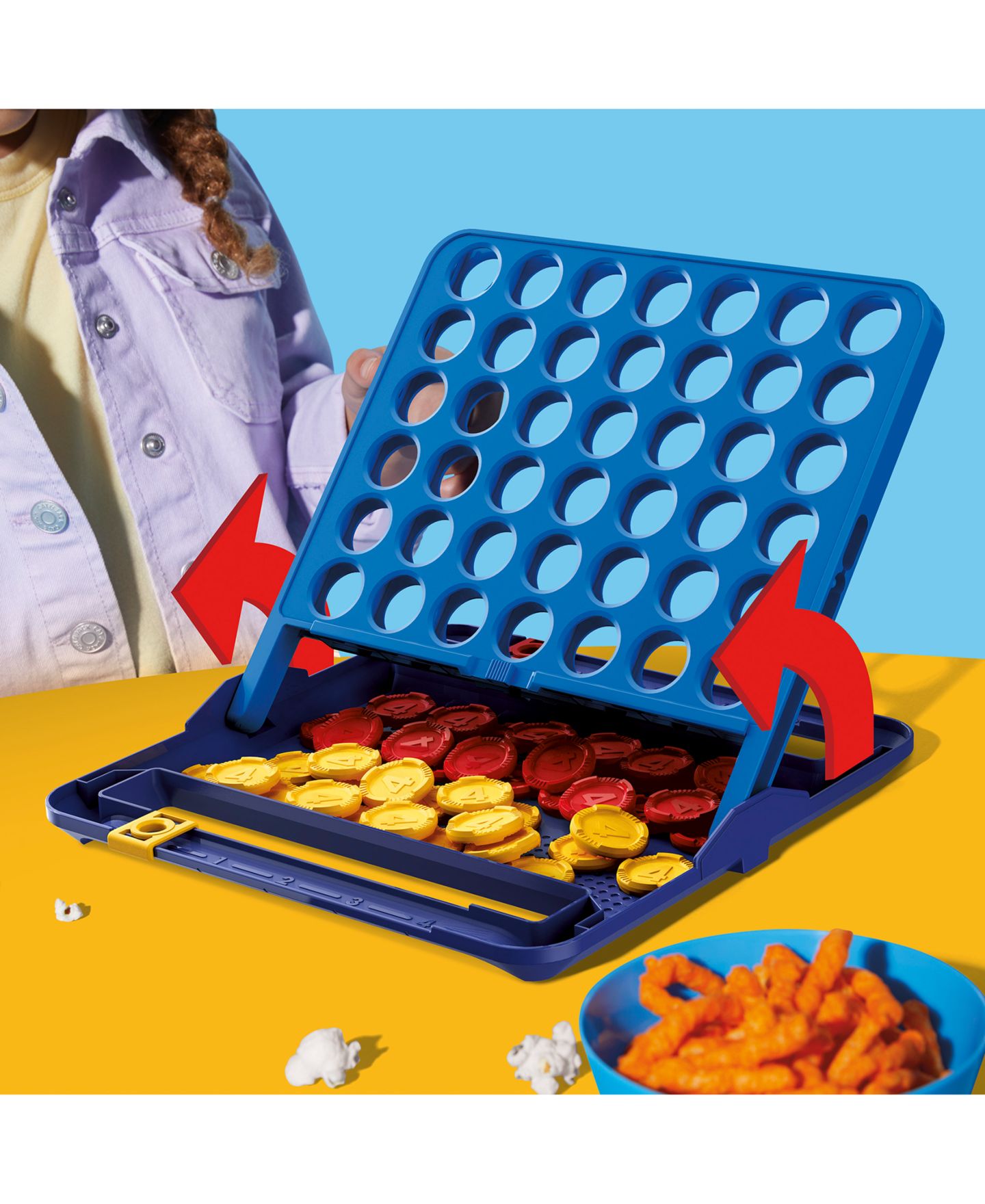 Детские настольные игры Hasbro Gaming Connect 4, 42-Piece Board Game — фото 5