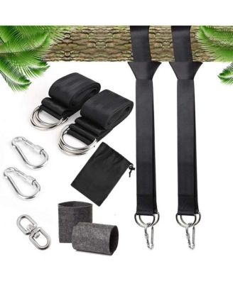 2600 Lbs Adjustable Tree Swing Hanging Straps Kit With Carabiners And Protectors