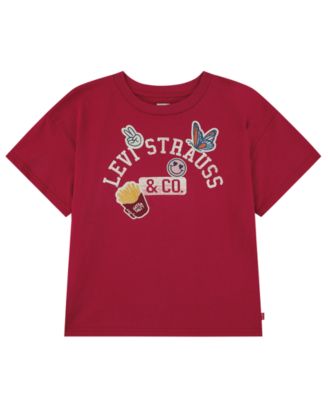 Girls' 7-16 Patches Oversized T-Shirt