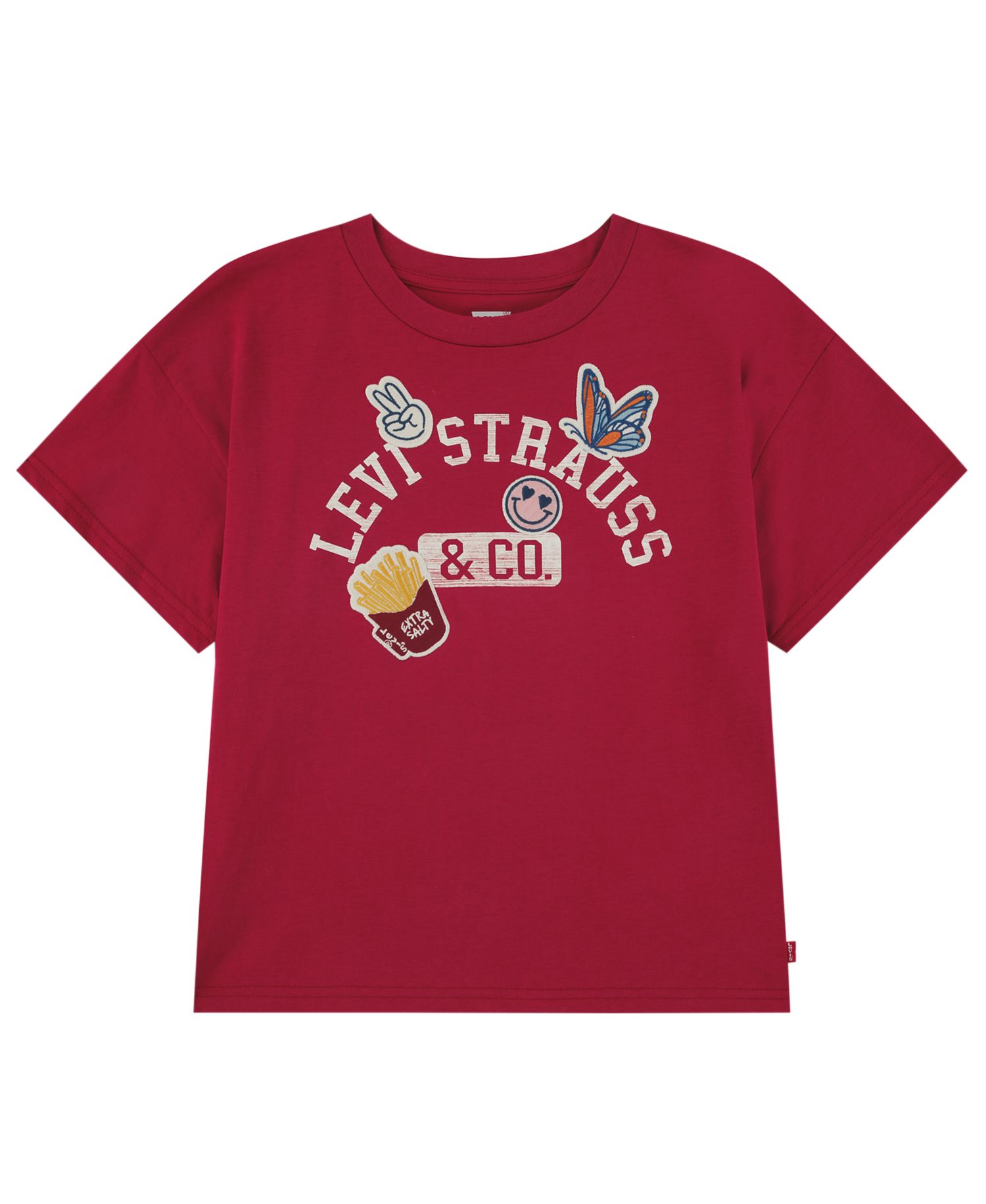 Girls' 7-16 Patches Oversized T-Shirt