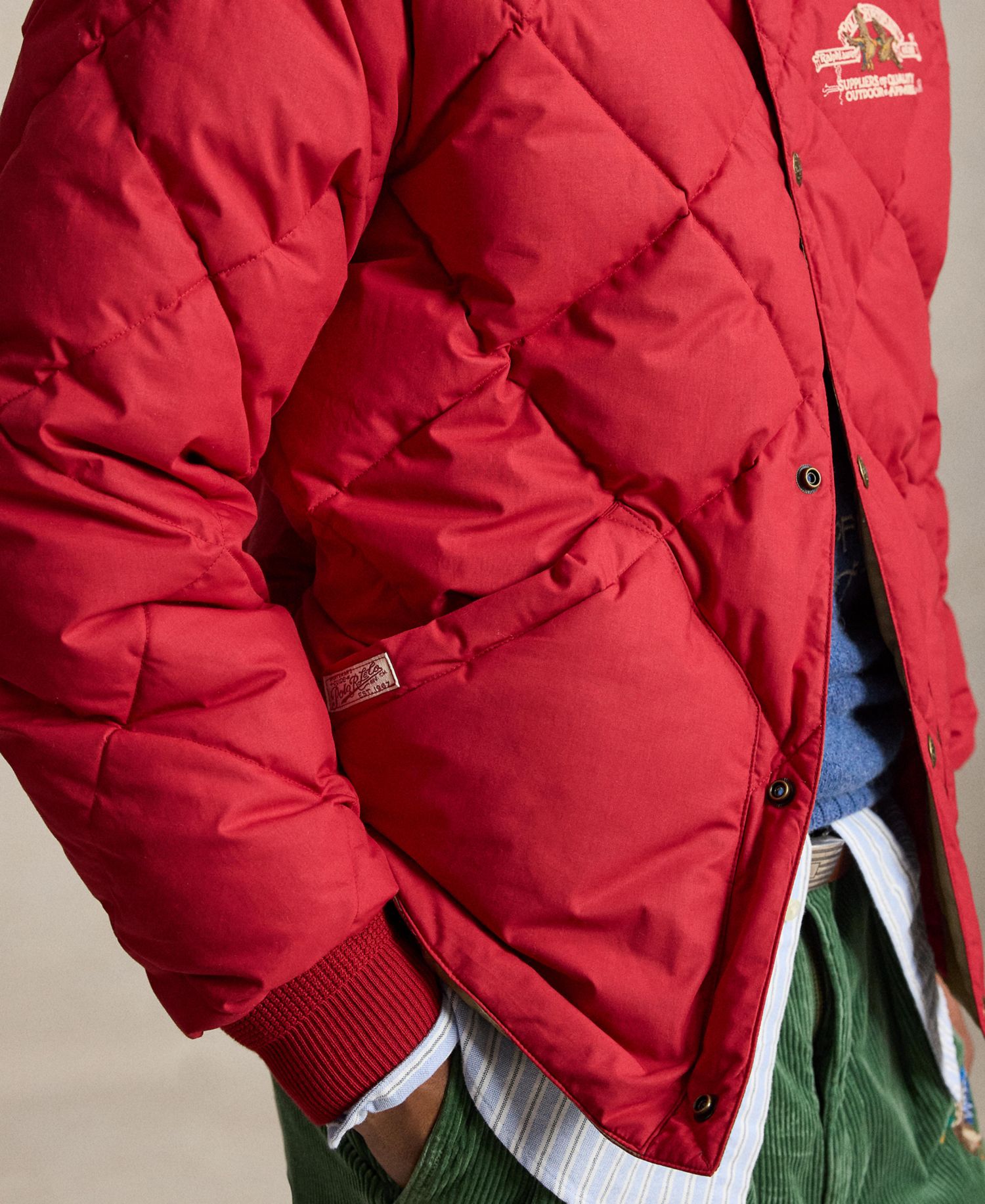 Men's Quilted Polo Sportsman Jacket