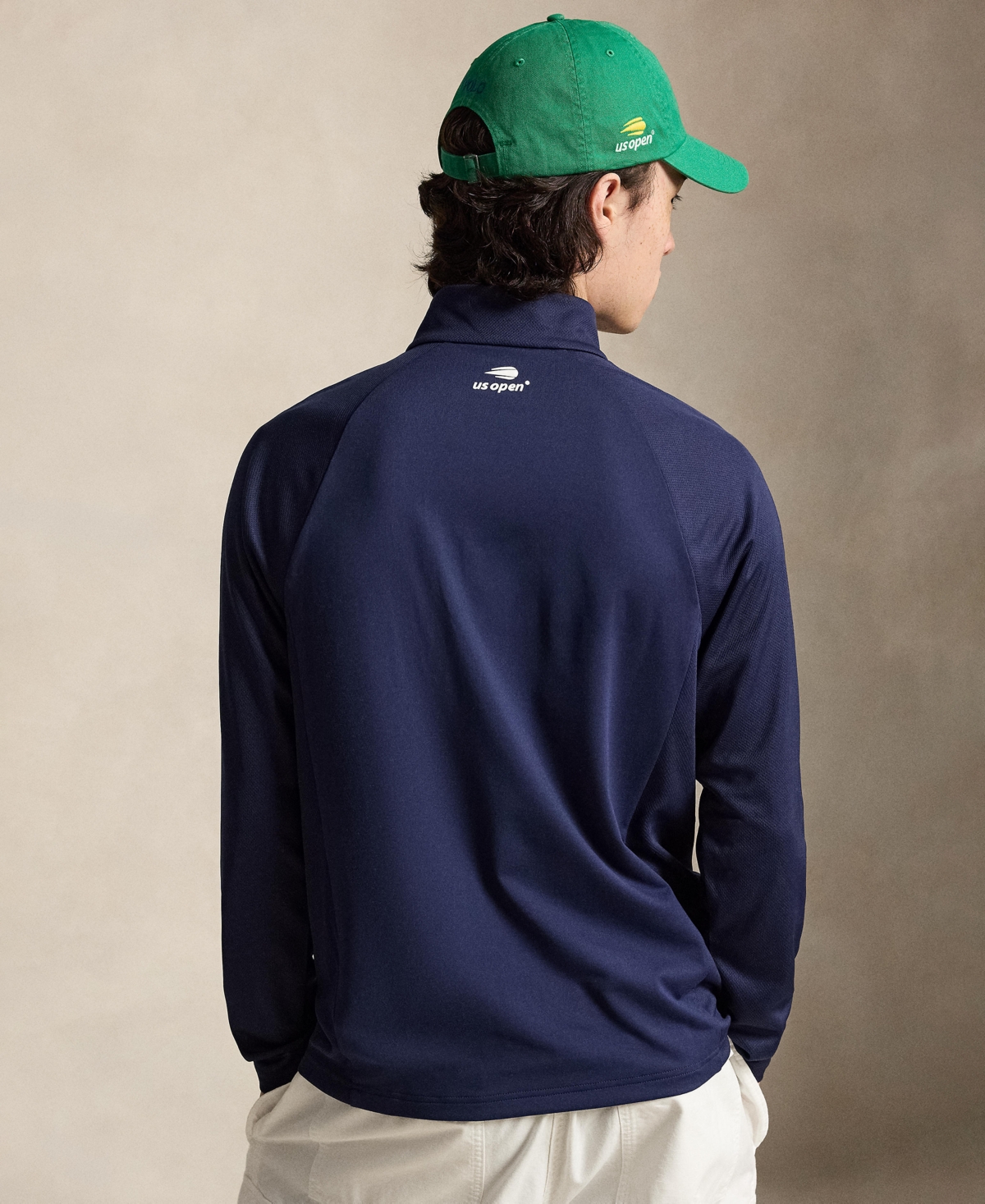 Polo Ralph Lauren Men's Us Open Paneled Stretch Quarter-Zip Sweatshirt