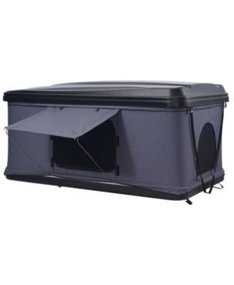 Hard Shell Rooftop Tent for 2-3 Person with Telescopic Ladder and Thick Mattress