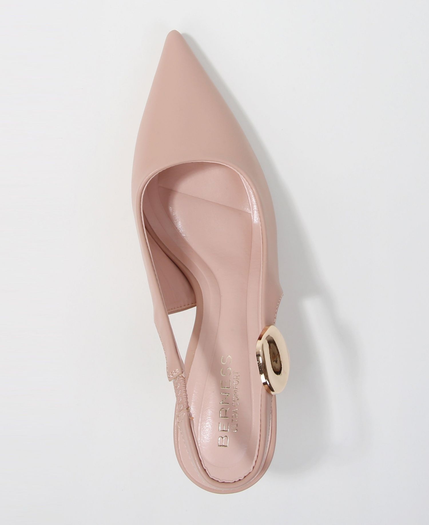 Women's Felina Pointed Toe Slingback Pumps with Gold Ornament