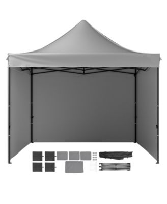 10x10 ft Pop Up Canopy Tent with Removable Sidewalls and Wheeled Bag