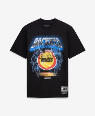 Men's Black Houston Rockets Lightning T-Shirt