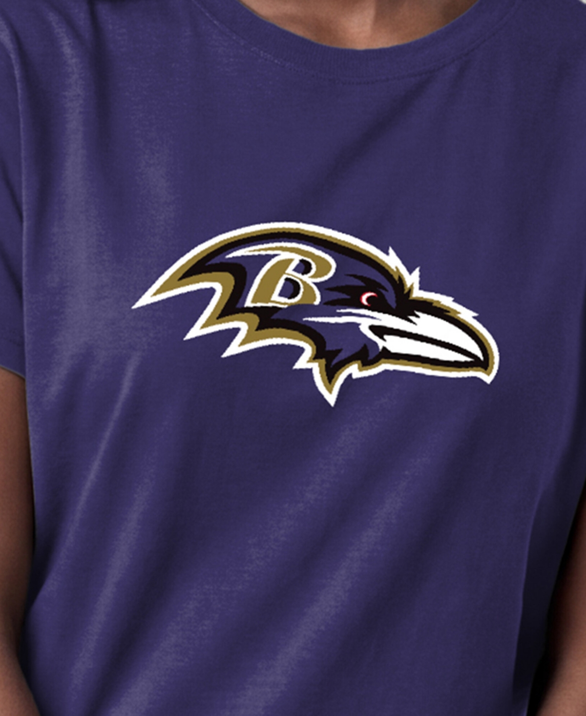 Champion Women's Purple Baltimore Ravens Logo T-Shirt
