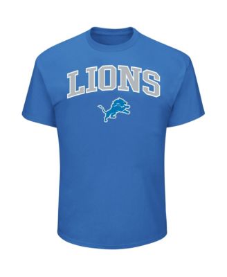 Men's Blue Detroit Lions Big & Tall Arch Logo T-Shirt