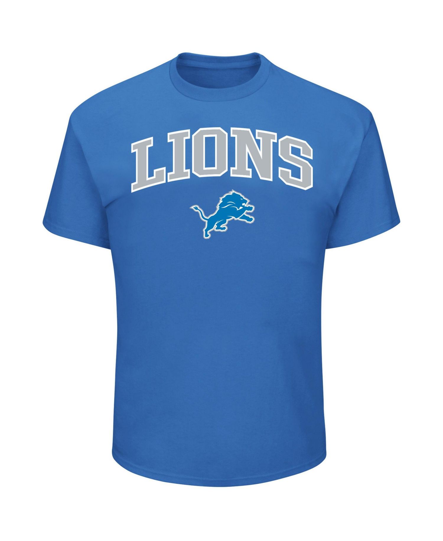 Men's Blue Detroit Lions Big & Tall Arch Logo T-Shirt