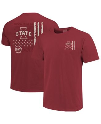 Men's Cardinal Iowa State Cyclones Comfort Colors OHT Camo Overlay T-Shirt