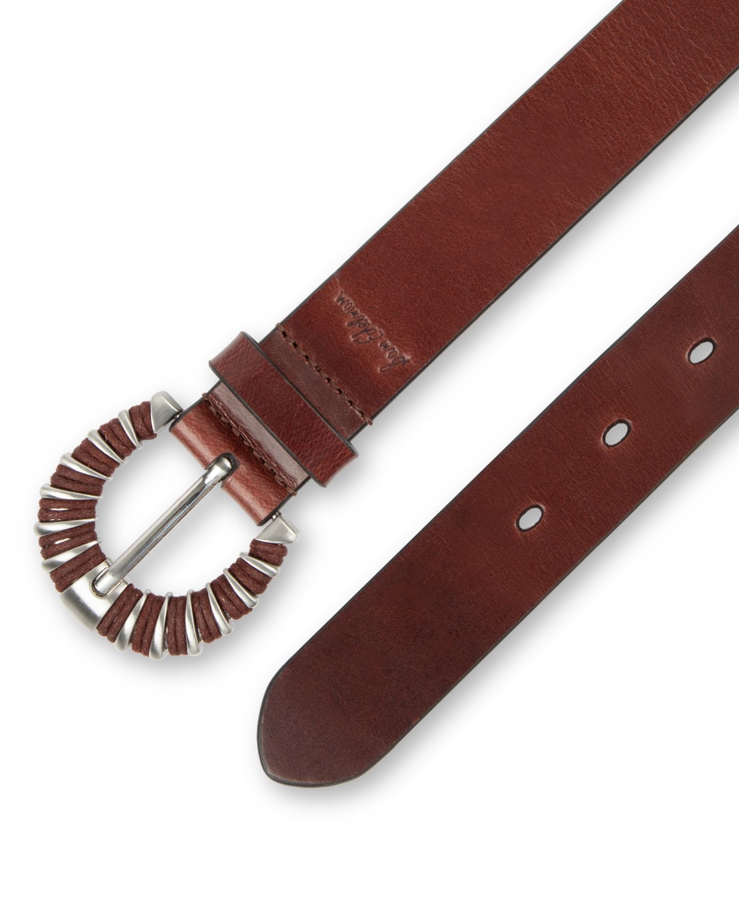 Женский ремень Sam Edelman Casual Wrapped Cord Buckle, цвет: Коричневый — фото 3