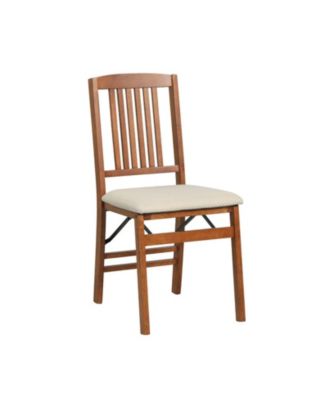 Foldable Upholstered Kitchen Chairs  with Cushioned Seat