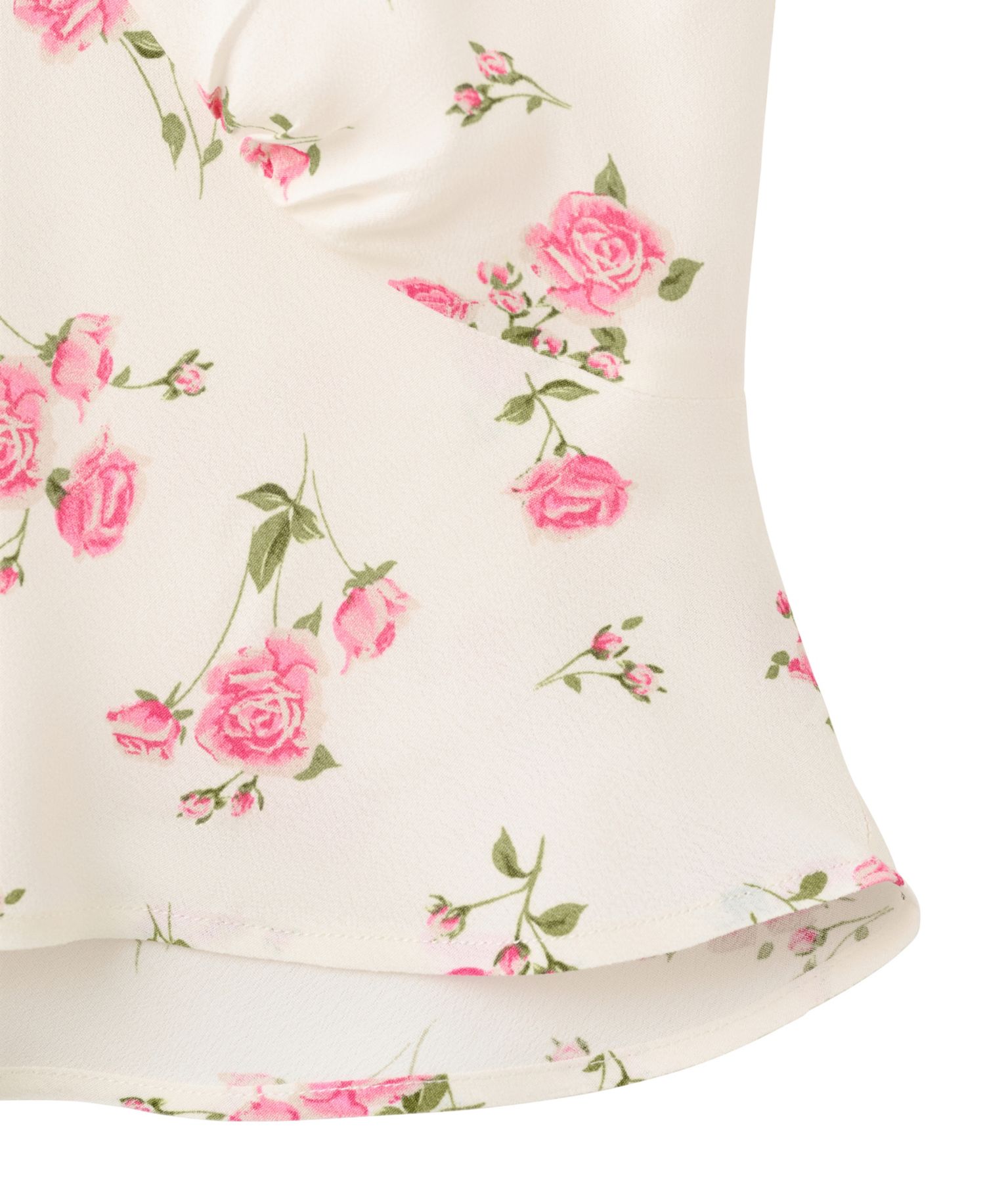 Women's Floral V-Neck Sleeveless Lace Blouse
