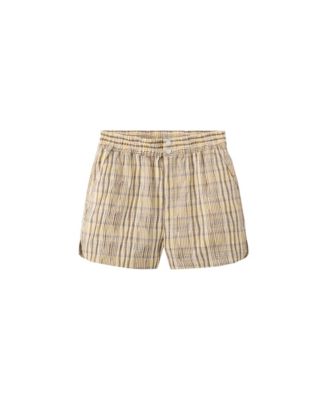 Women's Straight Checkered Plaid Shorts, 2.56" Inseam