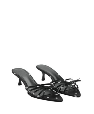 Women's Bow Detail Heeled Sandals