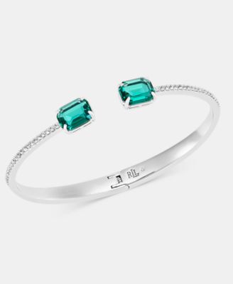 Rectangular Stone Cuff Bracelet 