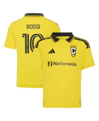 Big Boys and Girls Diego Rossi Yellow Columbus Crew 2026 The Crafted for Excellence Kit Replica Jersey