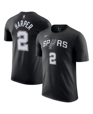 Men's and Women's Dylan Harper Black San Antonio Spurs Name & Number T-Shirt