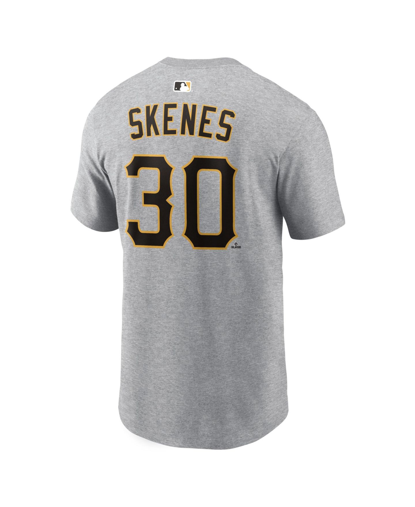 Мужская футболка Nike Paul Skenes Heather Gray Pittsburgh Pirates Name & Number — фото 3
