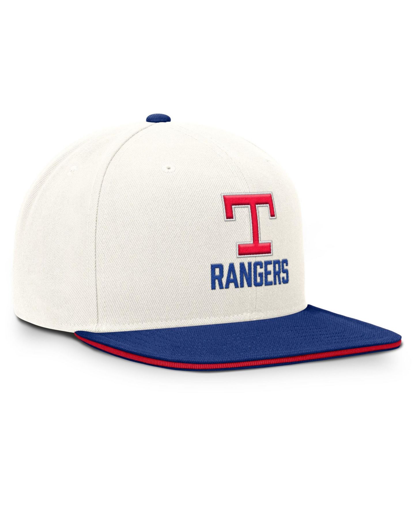 Мужская кепка Nike Cream/Royal Texas Rangers Cooperstown Pro Dri-FIT Snapback Hat — фото 3
