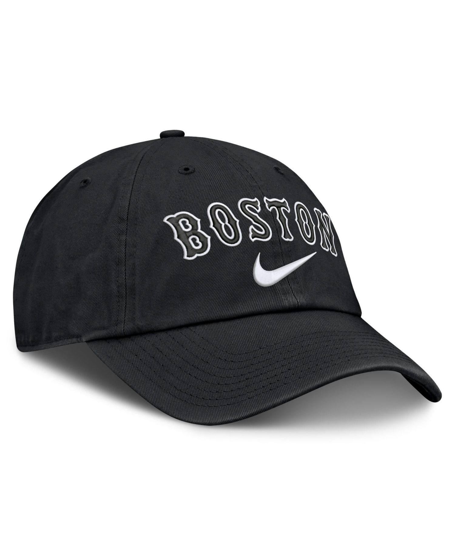 Men's Black Boston Red Sox Primetime Club Adjustable Hat