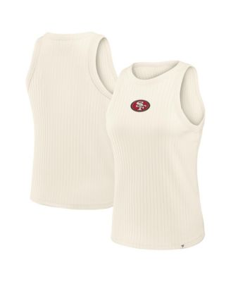 Women's San Francisco 49ers Star Play Ribbed Tri-Blend Tank Top
