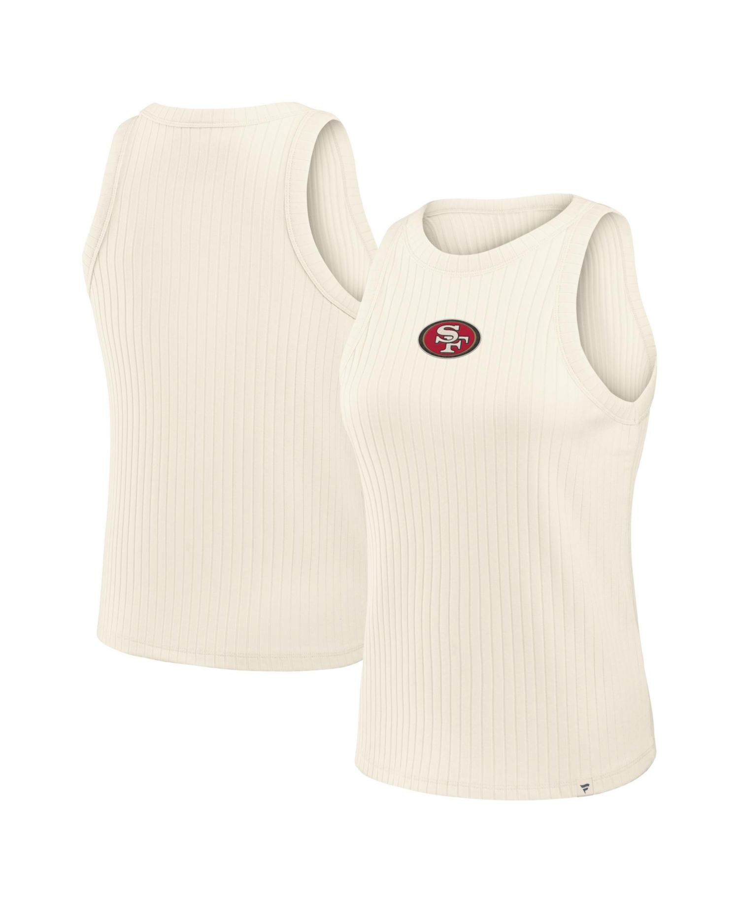 Women's San Francisco 49ers Star Play Ribbed Tri-Blend Tank Top