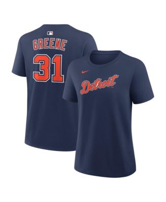 Women's Riley Greene Navy Detroit Tigers Name & Number T-Shirt