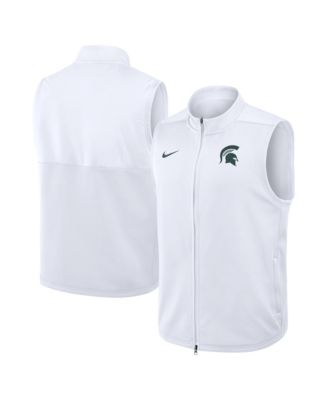 Men's White Michigan State Spartans Primetime Victory Therma-FIT Full-Zip Vest