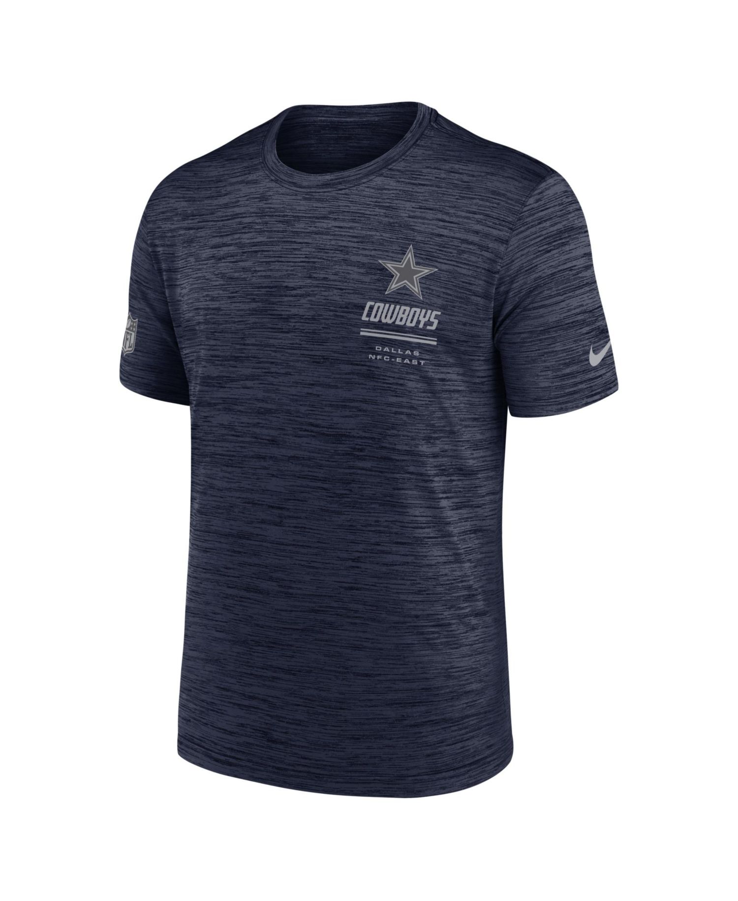Men's Navy Dallas Cowboys Big & Tall Sideline Velocity Dri-FIT T-Shirt