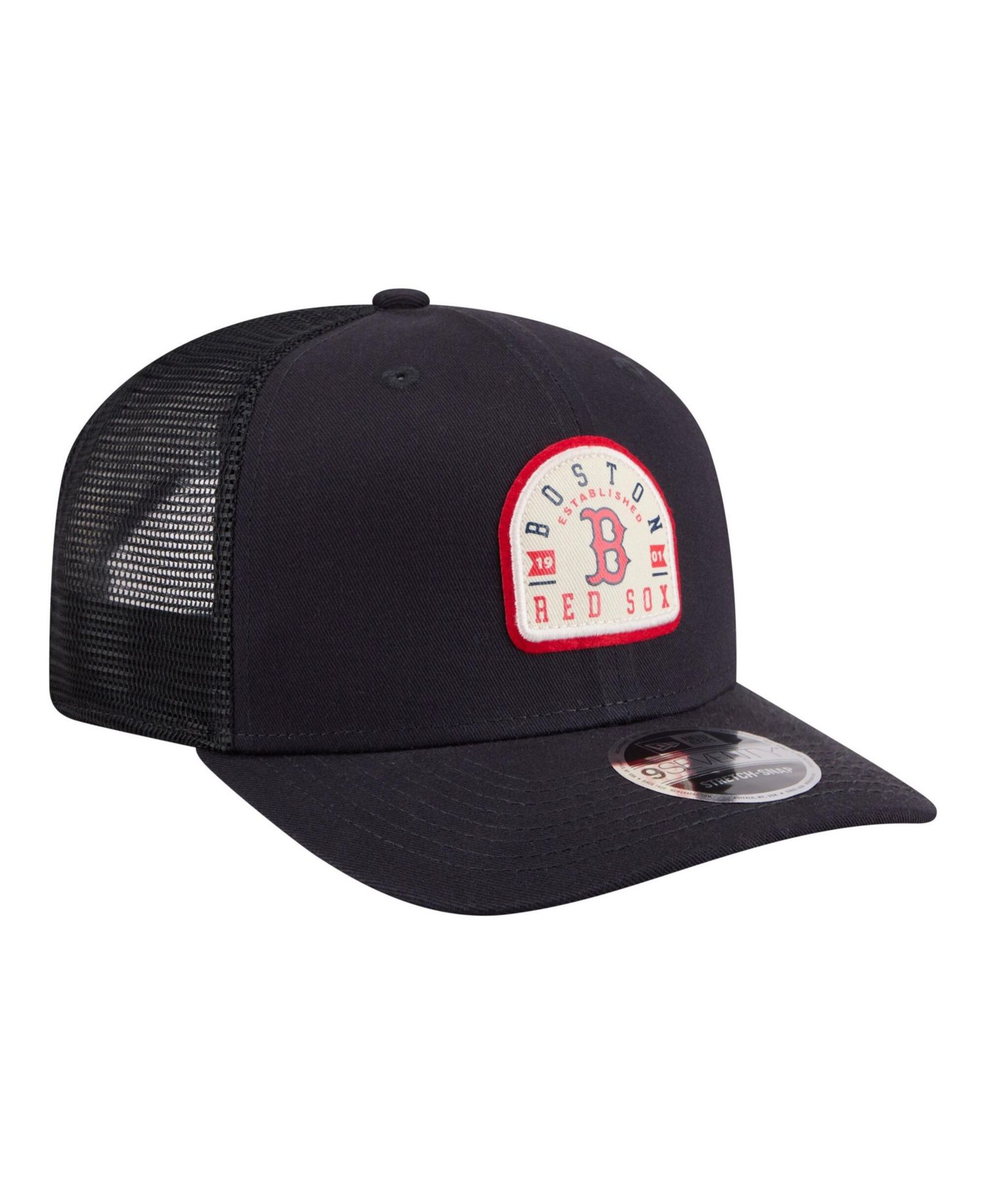 Men's Navy Boston Red Sox Contest 9SEVENTY Adjustable Trucker Hat