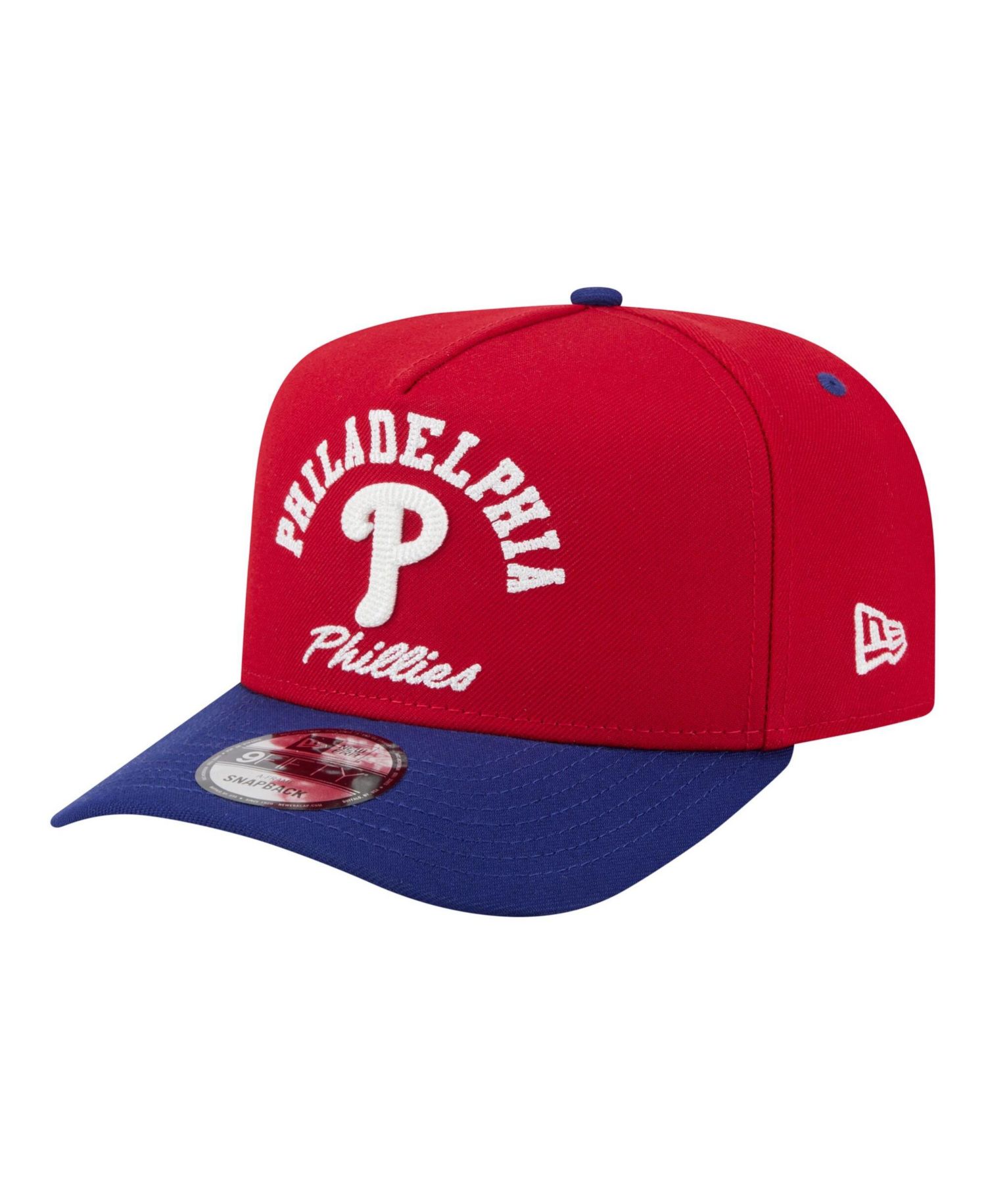 Men's Red/Royal Philadelphia Phillies Arched A-Frame 9FIFTY Adjustable Hat