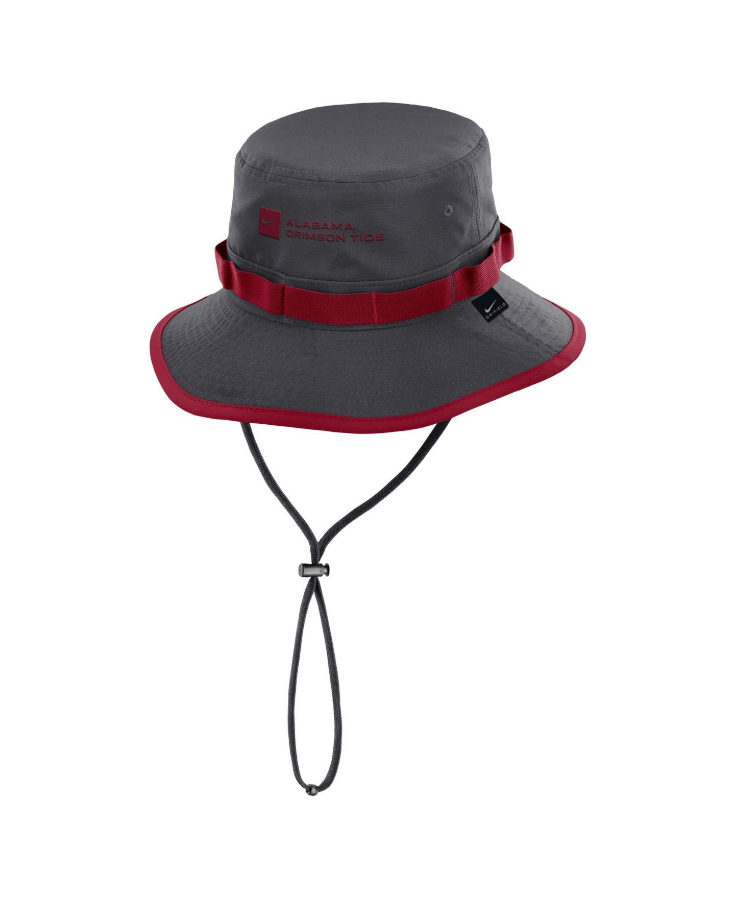 Мужская панама Nike Anthracite Alabama Crimson Tide 2026 Sideline Apex Boonie Bucket Hat — фото 2
