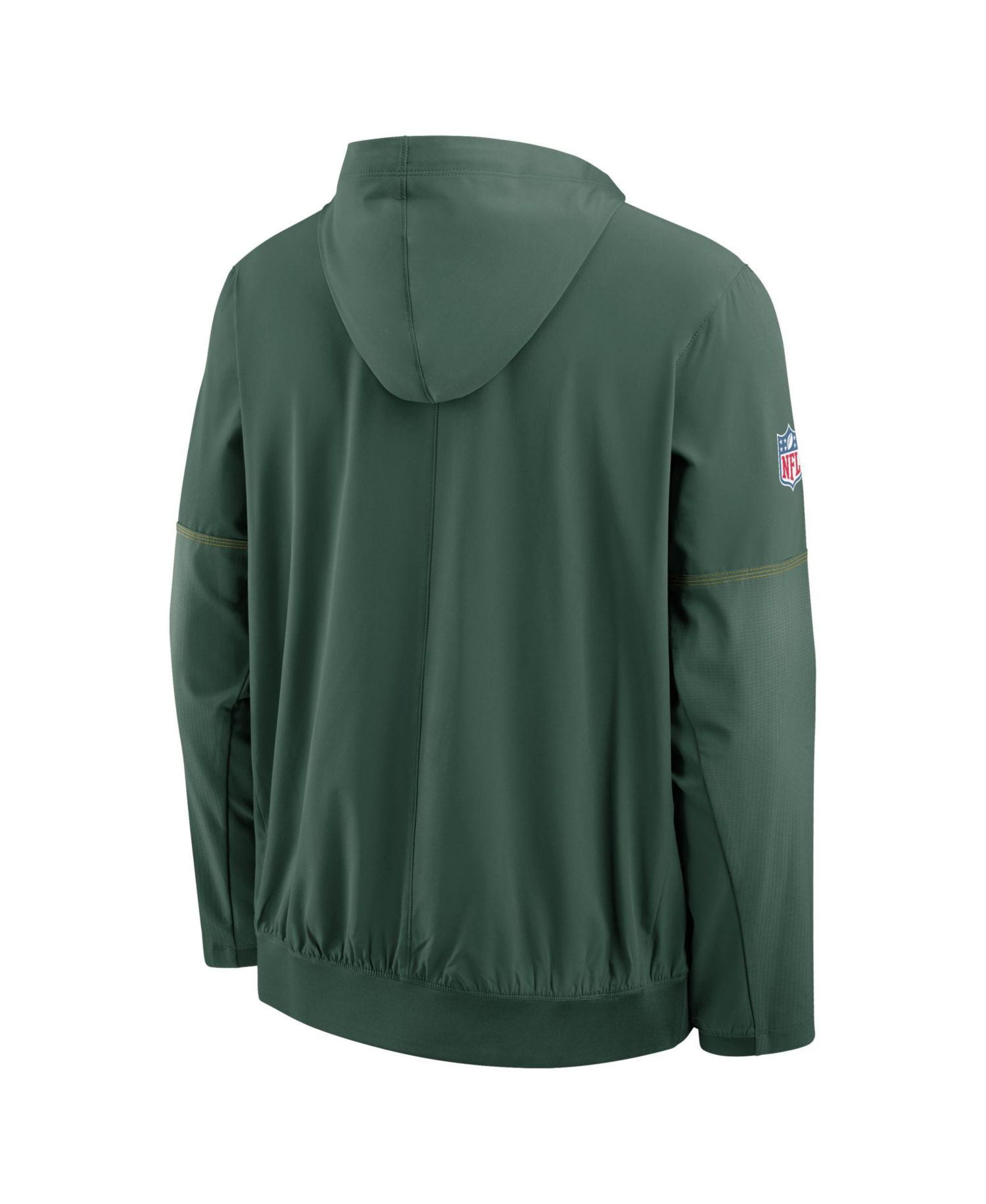Men's Green Bay Packers Sideline Logo Glory Anorak Half-Zip Hoodie
