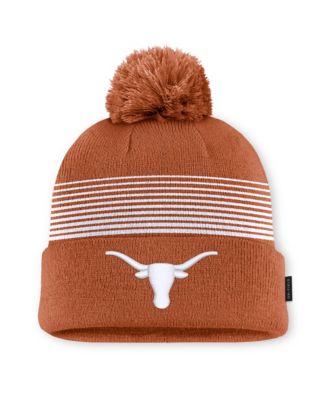 Men's and Women's Texas Orange Texas Longhorns 2026 On-Field Cuffed Knit Pom Hat