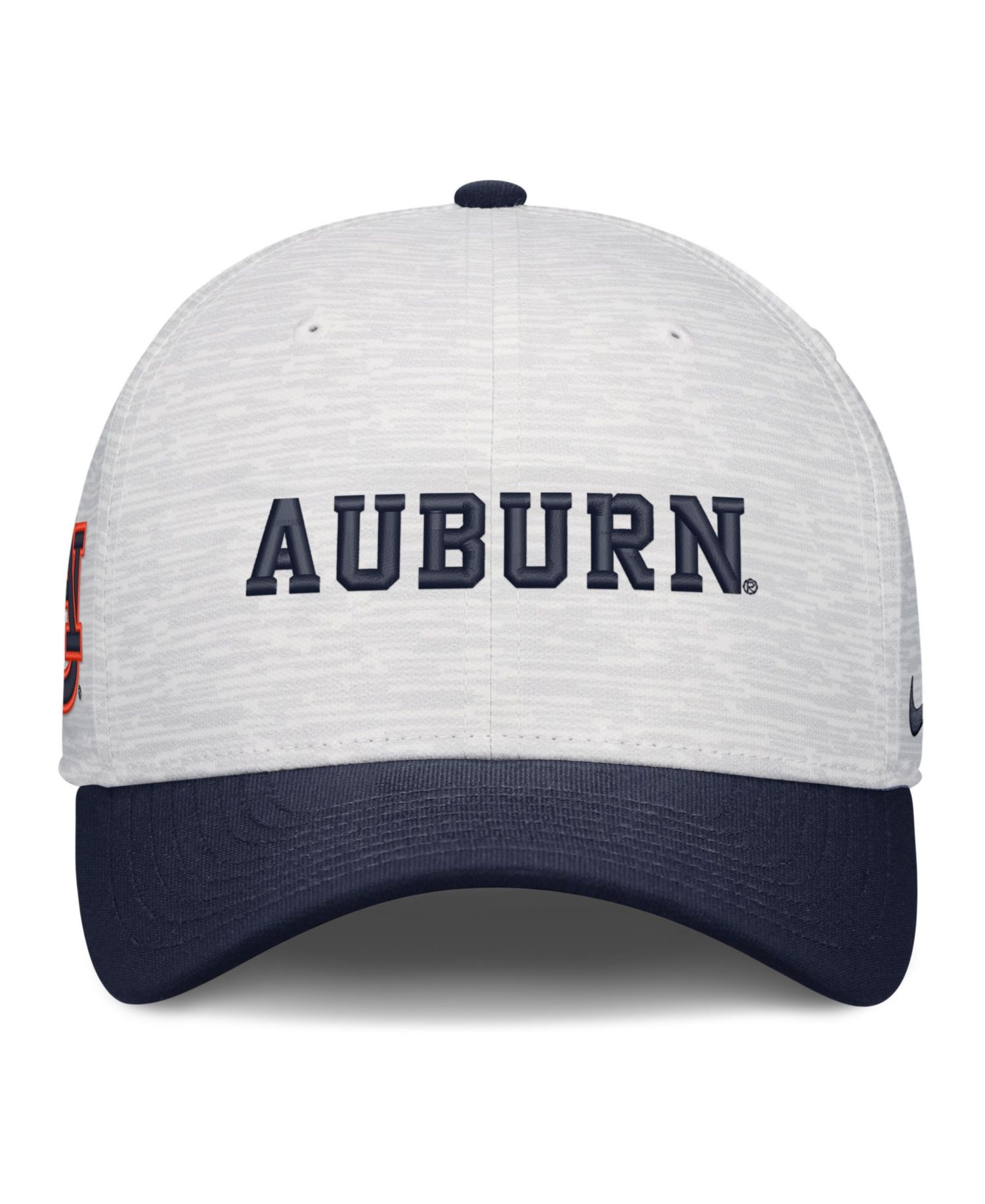 Men's and Women's White/Navy Auburn Tigers Primetime Rise Adjustable Hat