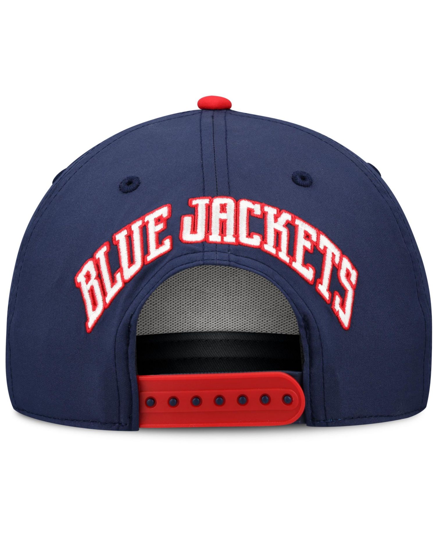 Men's Navy Columbus Blue Jackets On Stage Podium A-Frame Adjustable Hat