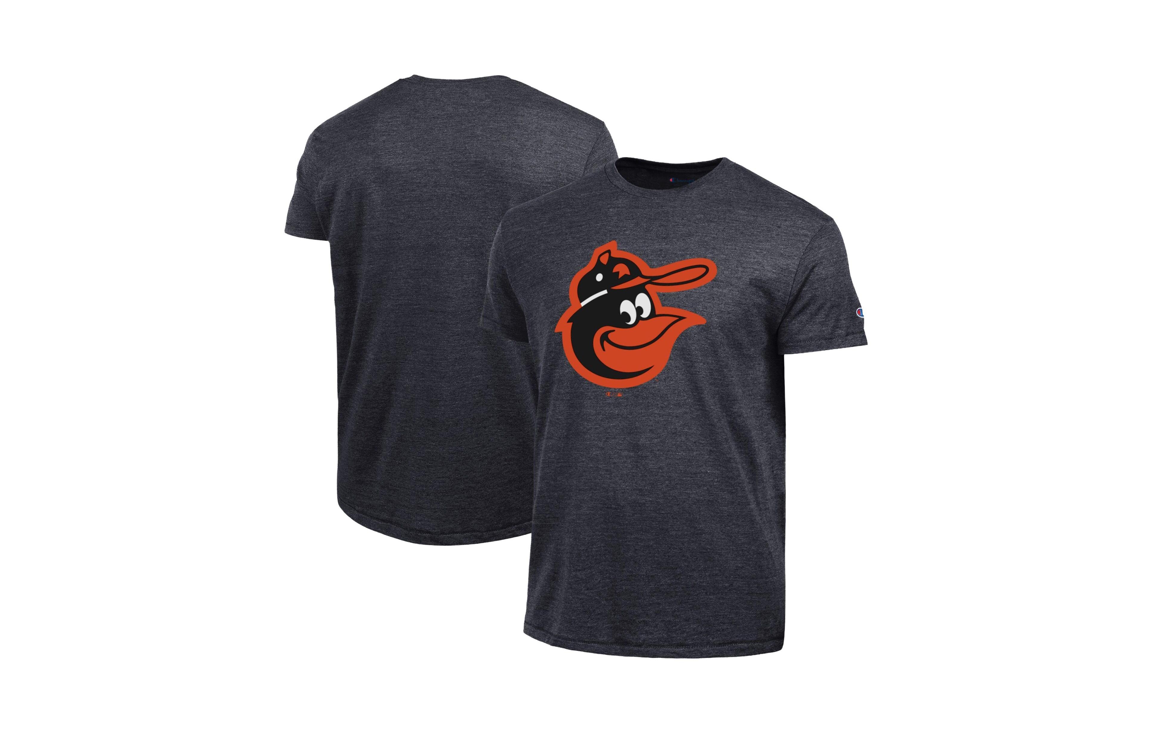 Champion Men's Black Baltimore Orioles Cooperstown Logo Tri-Blend T-Shirt
