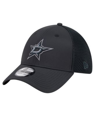 Men's Black Dallas Stars Blackout 39THIRTY Flex Fit Hat