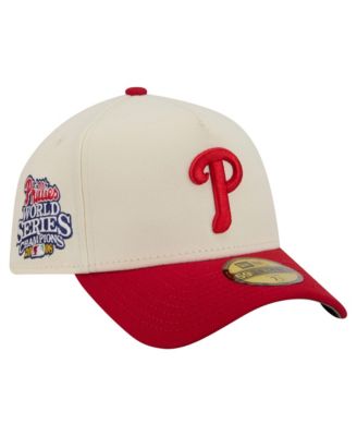 Men's Cream Philadelphia Phillies Chrome A-Frame 59FORTY Fitted Hat