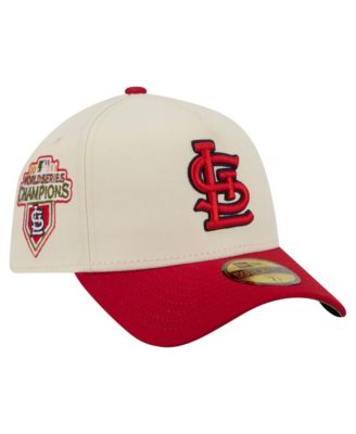 Men's Cream St. Louis Cardinals Chrome A-Frame 59FORTY Fitted Hat